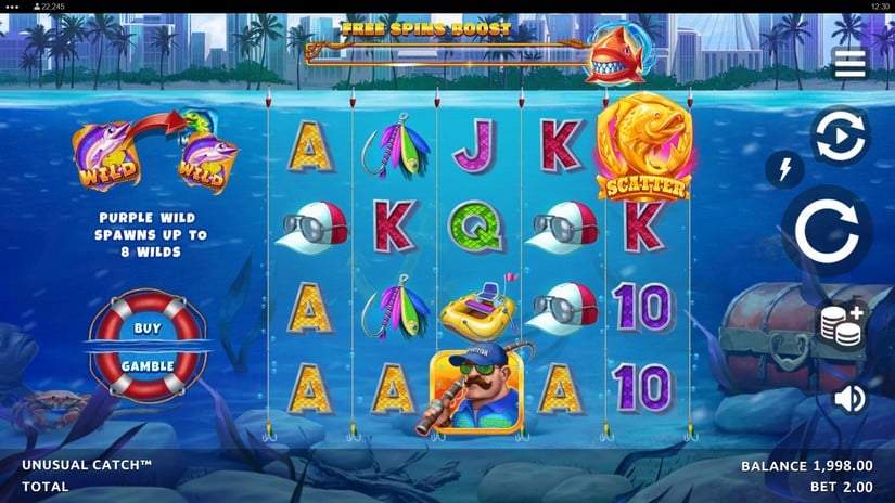 Unusual Catch slot screen 1