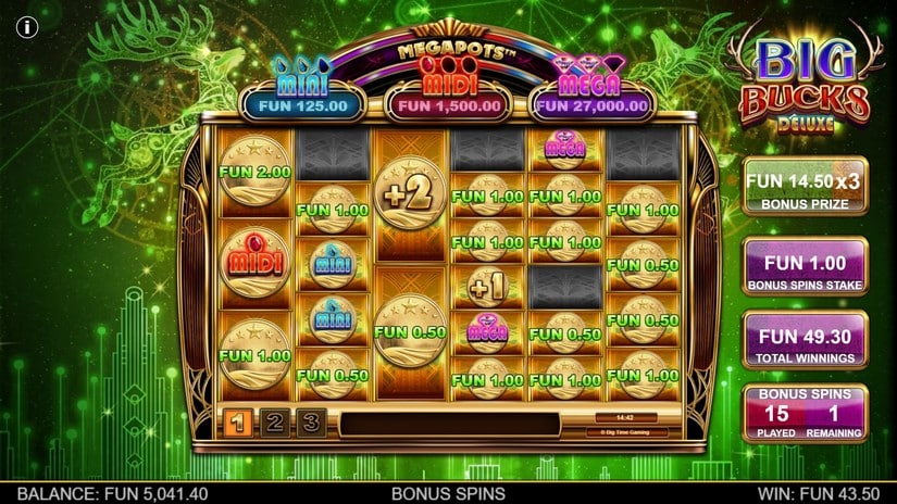 Big Bucks Deluxe slot screen 5