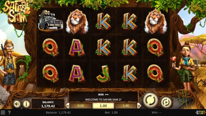Safari Sam 2 slot screen 1