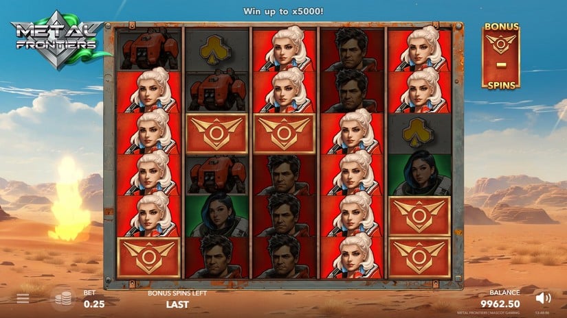 Metal Frontiers slot screen 4