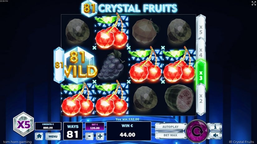 81 Crystal Fruits slot screen 3