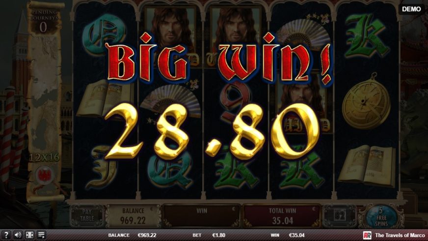 The Travels Of Marco slot screen 5