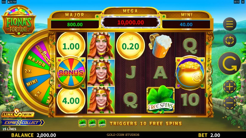 Fiona’s Fortune slot screen 1