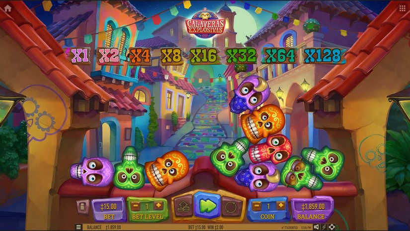Calaveras Explosivas slot screen 3