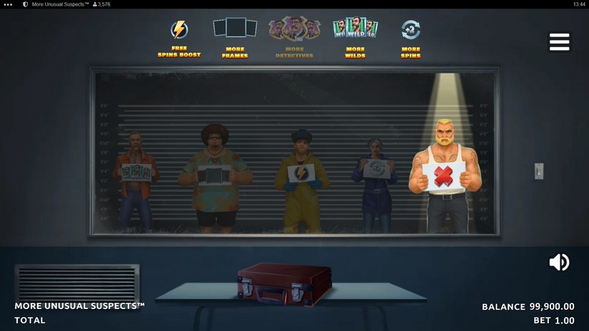 More Unusual Suspects slot screen 3