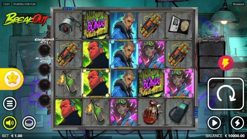 Breakout slot screen 1