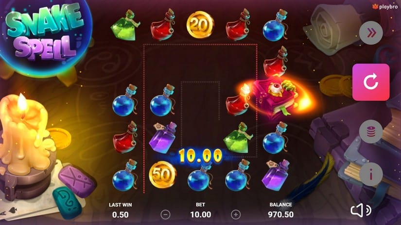 Snake Spell slot screen 2