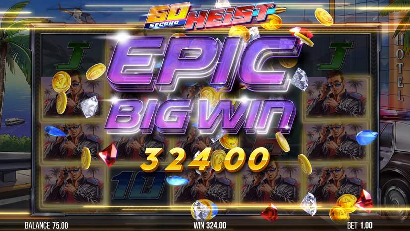 60 Second Heist slot screen 11