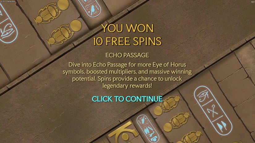 Eternal Nile slot screen 3