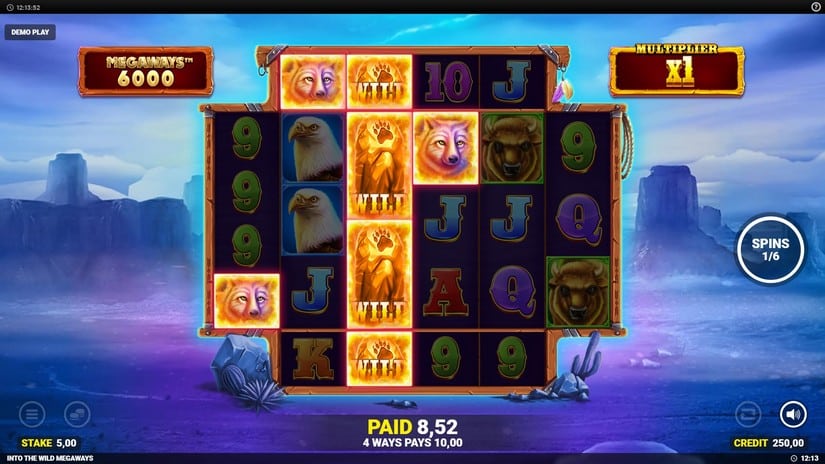 Into the Wild Megaways slot screen 6