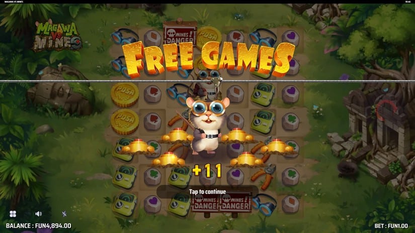 Magawa vs Mines slot screen 2