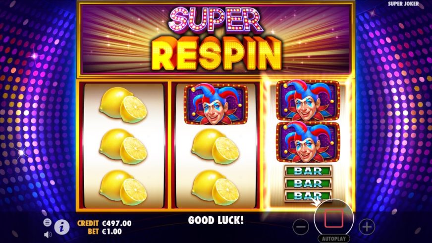 Super Joker slot screen 3