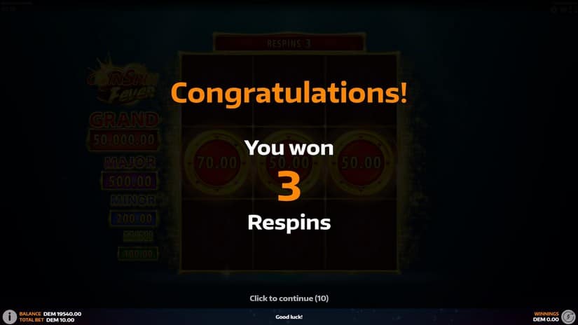 CoinSpin Fever slot screen 3