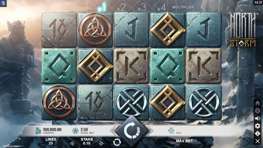 North Storm slot screen 1