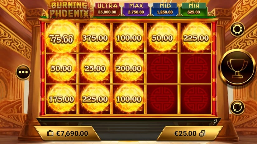 Burning Phoenix slot screen 4