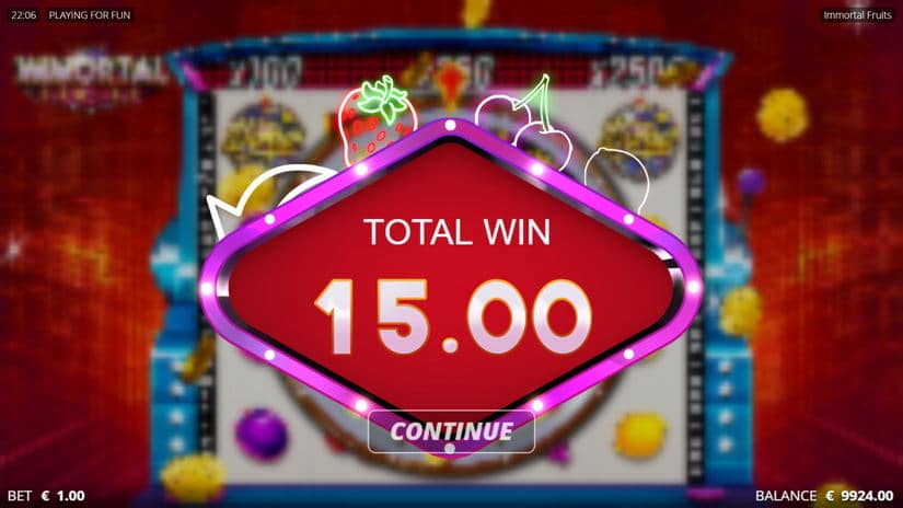 Immortal Fruits slot screen 4