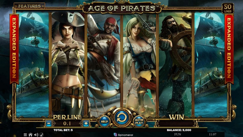 Age Of Pirates Expanded Edition slot screen 1