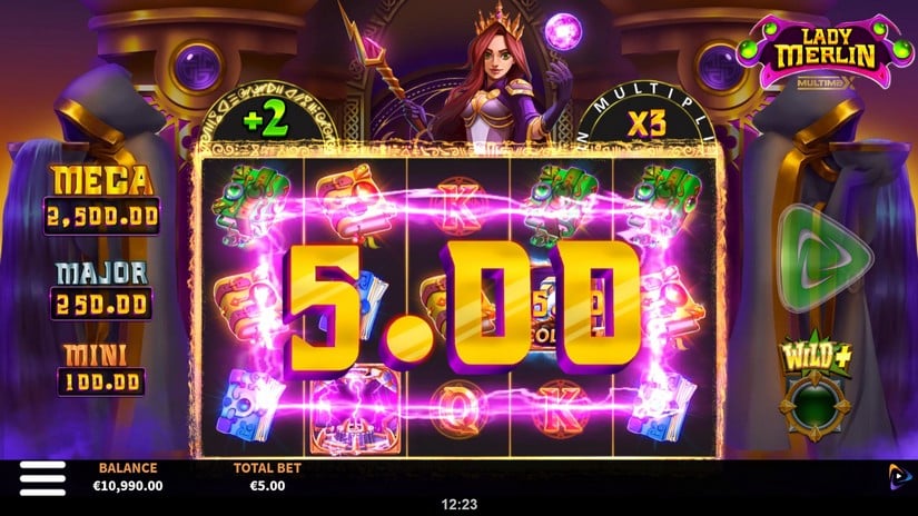Lady Merlin MultiMax slot screen 3