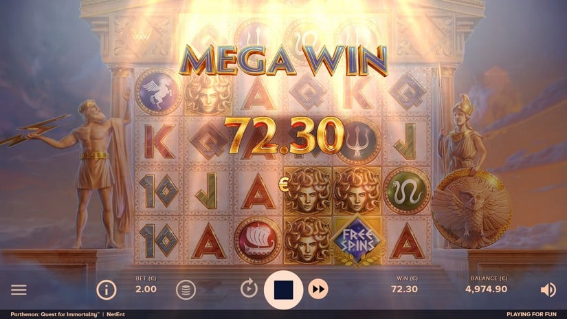 Parthenon: Quest for Immortality slot screen 5