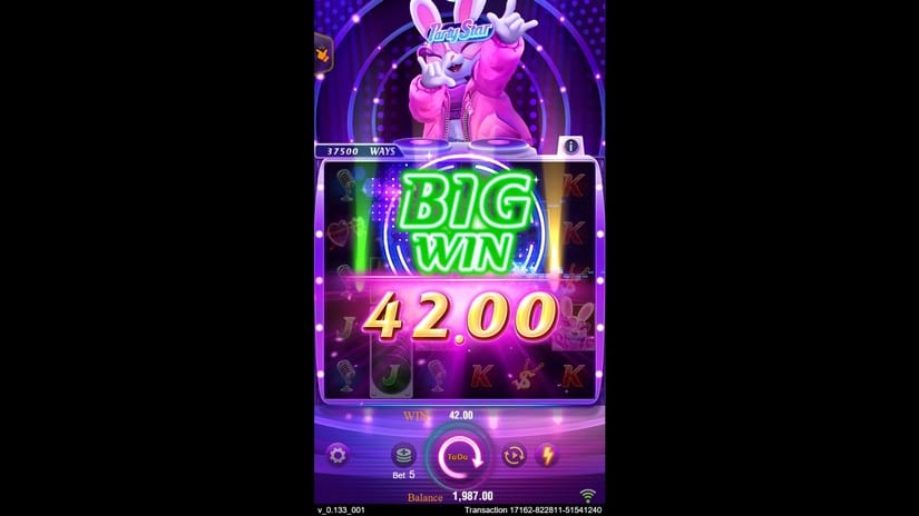 Party Star slot screen 3