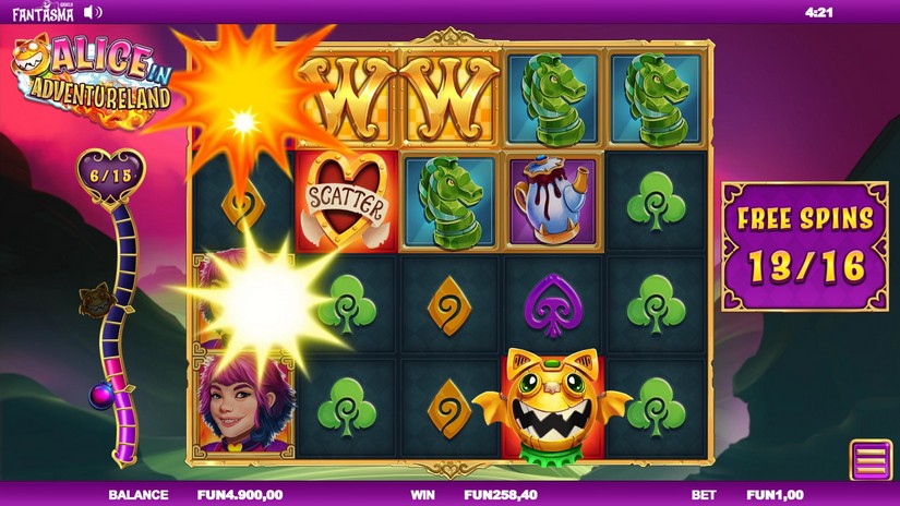 Alice In Adventureland slot screen 9