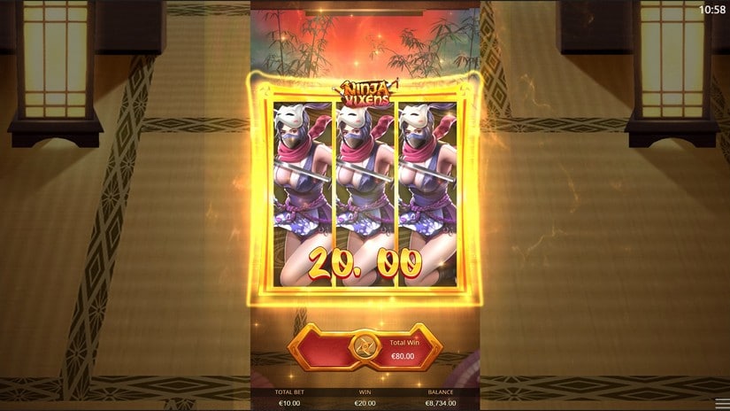 Ninja Vixens slot screen 8