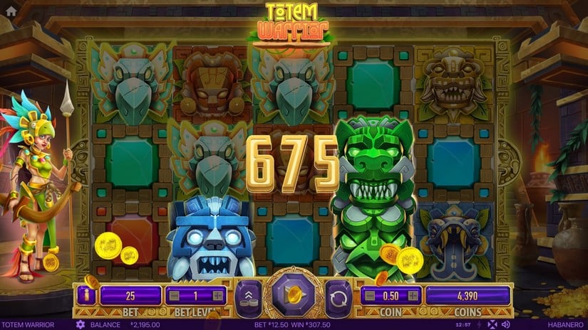 Totem Warrior slot screen 6