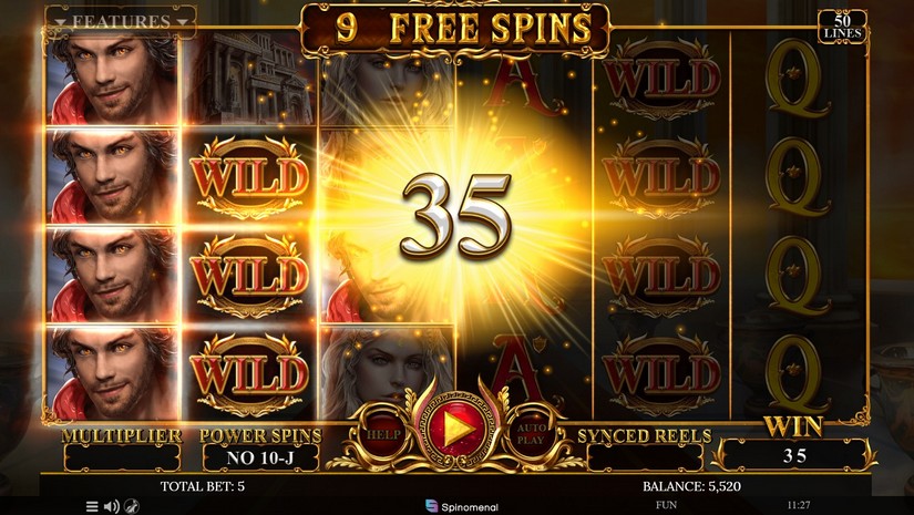 Demi Gods IV slot screen 5