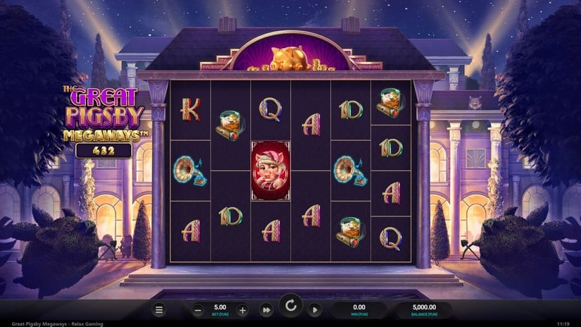 The Great Pigsby Megaways slot screen 2