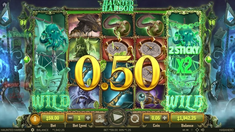 Haunted Harbor slot screen 3