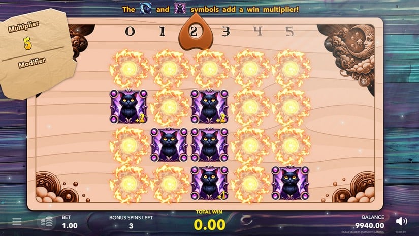 Ouija Secrets slot screen 3