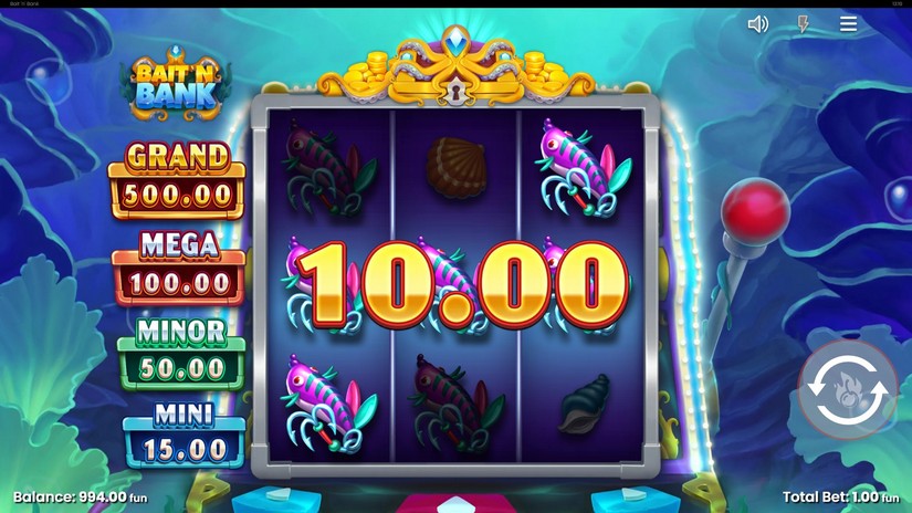 Bait ‘n’ Bank slot screen 2
