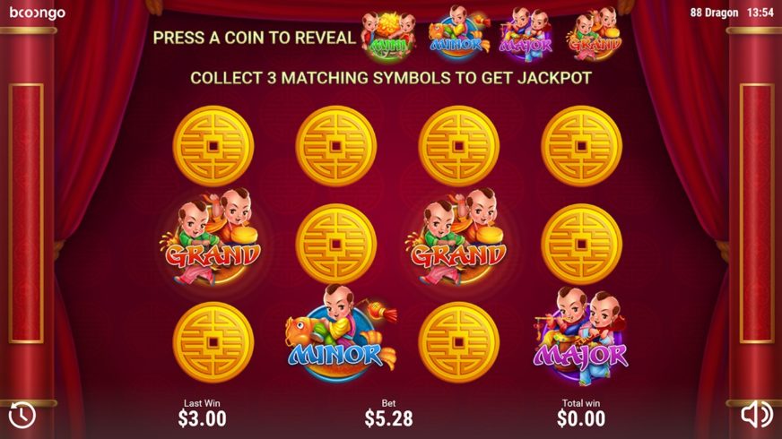 88 Dragon slot screen 3