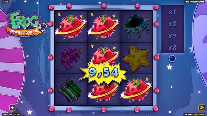 Frog Space Program slot screen 2