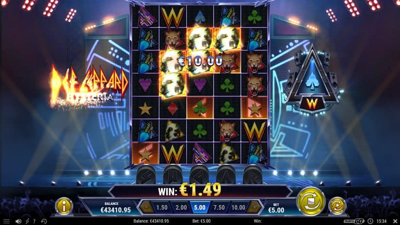 Def Leppard Hysteria slot screen 5