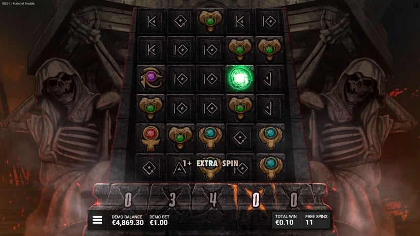 Hand of Anubis slot screen 5