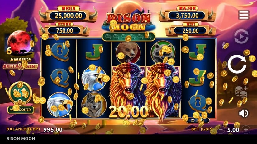 Bison Moon slot screen 2