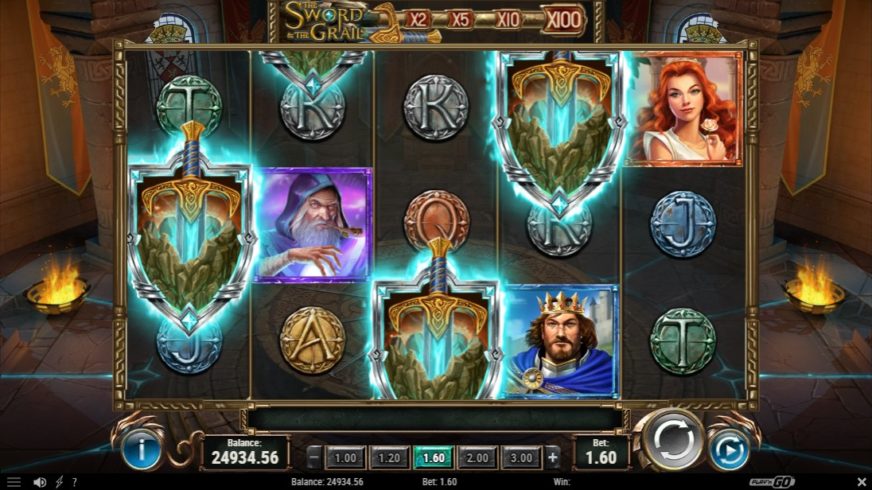 The Sword and The Grail slot screen 4