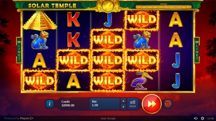 Solar Temple slot screen 3