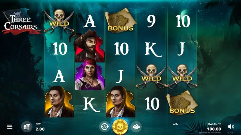Three Corsairs slot screen 2