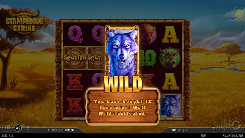 Stampeding Strike slot screen 4