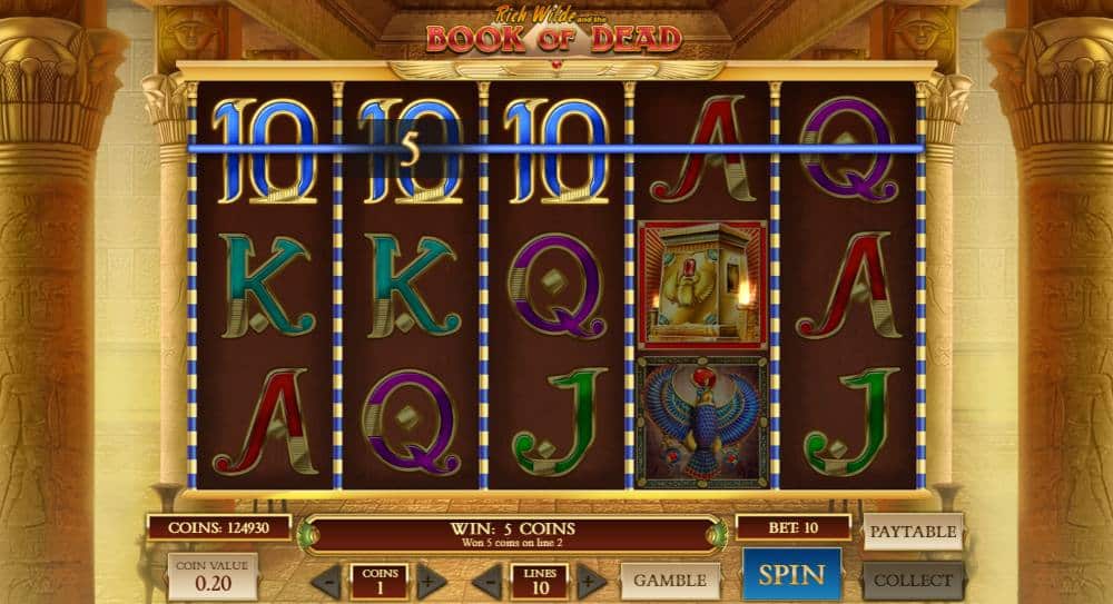 Book of Dead demo slot