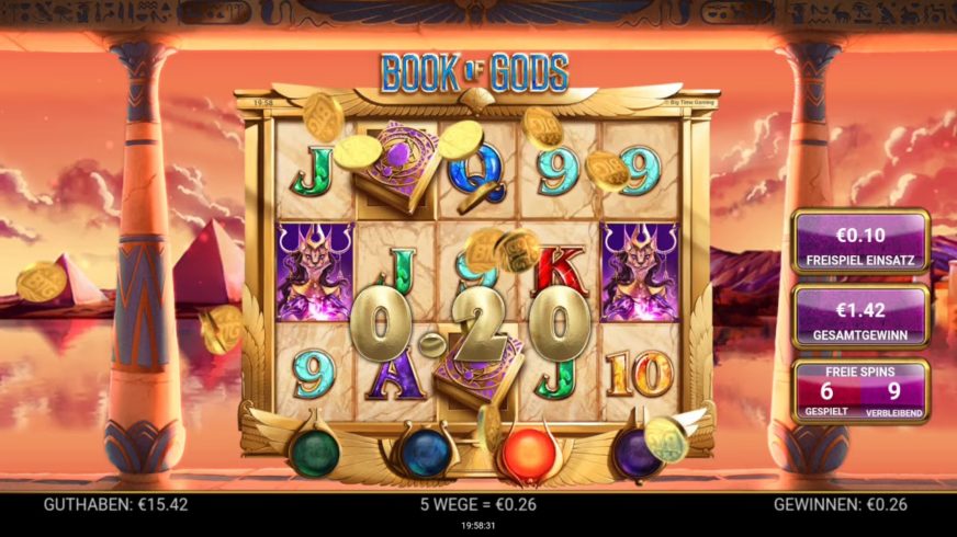 Book of Gods slot screen 3