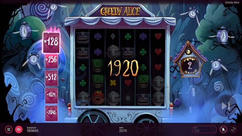 Greedy Alice slot screen 5