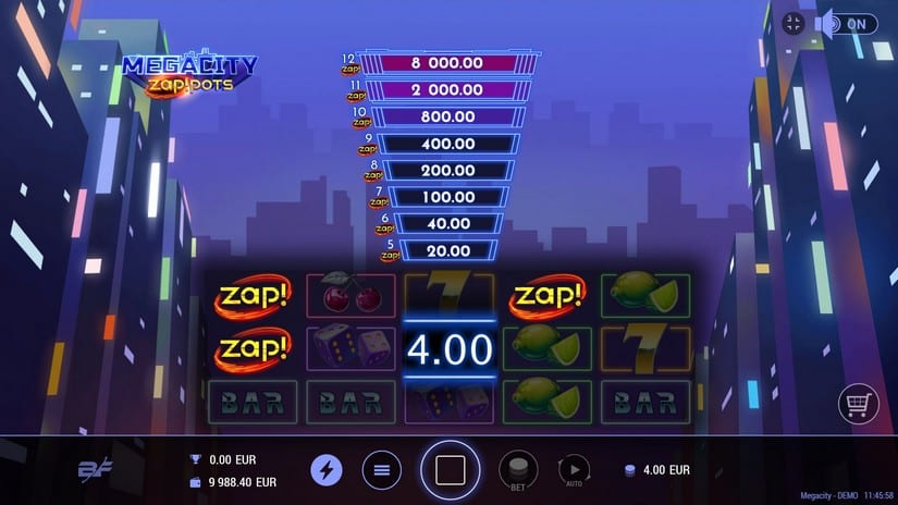 Megacity slot screen 2