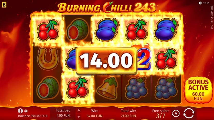 Burning Chilli 243 slot screen 4