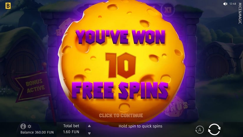 Mice & Magic Wonder Spin slot screen 3