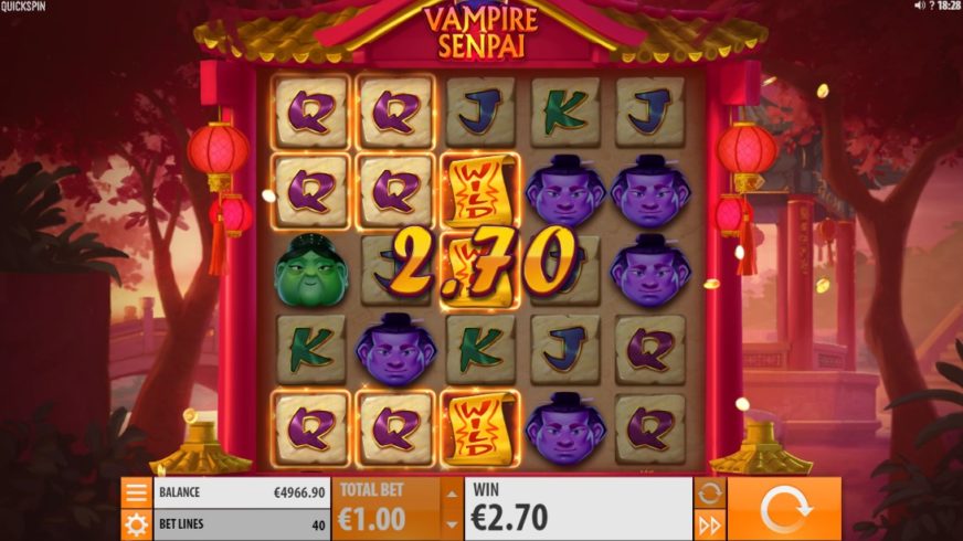 Vampire Senpai slot screen 2