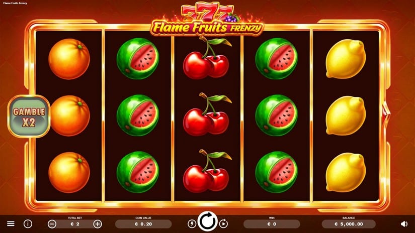 Flame Fruits Frenzy slot screen 1