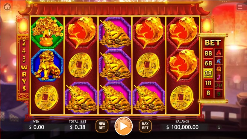 Golden Bull slot screen 1